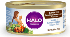 Halo Sensitive Stomach Grain Free Quail & Garden Greens Recipe Pâté